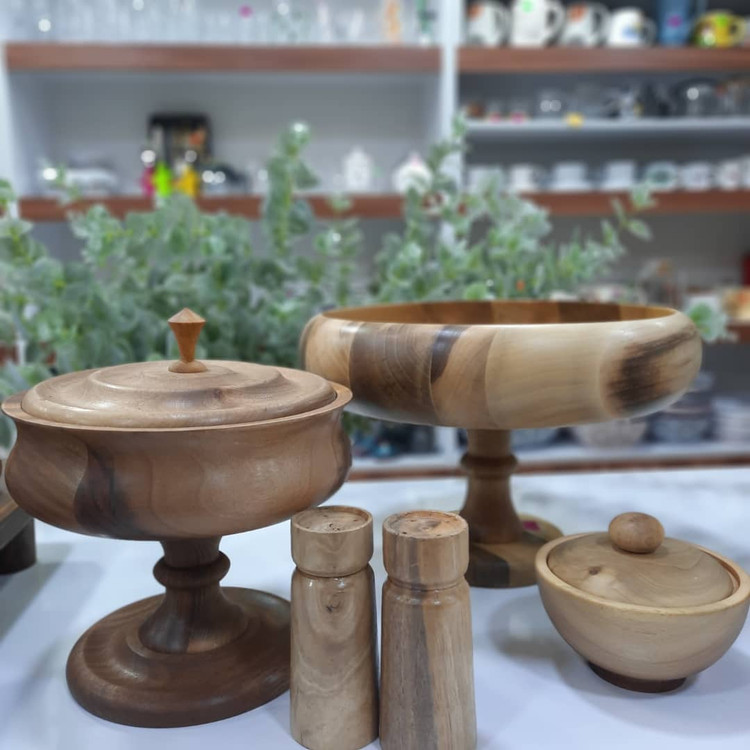 ظروف پذیرایی چوب گردو