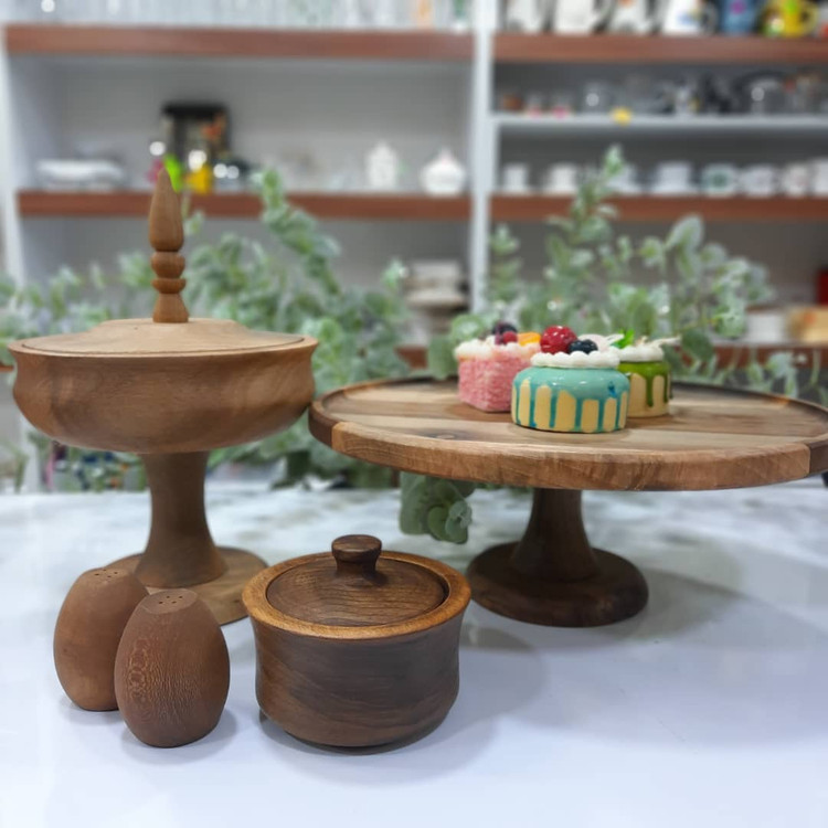 ظروف پذیرایی چوب گردو