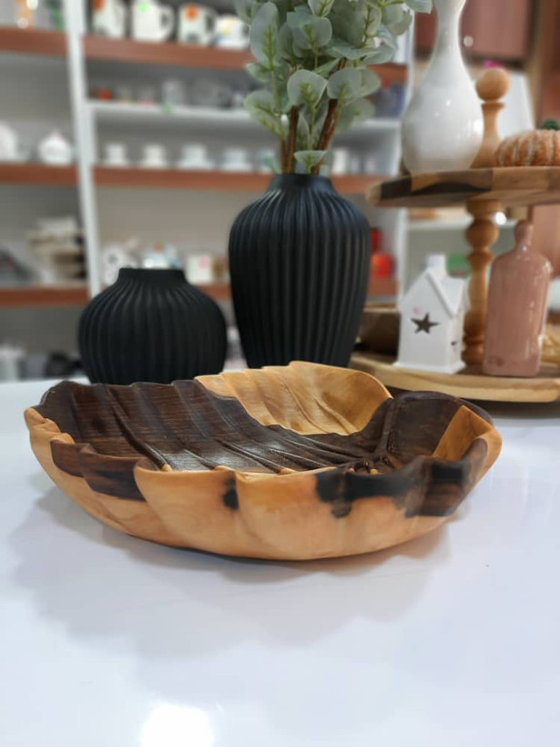 اردو طرح برگ توت 3 بعدی چوب گردو