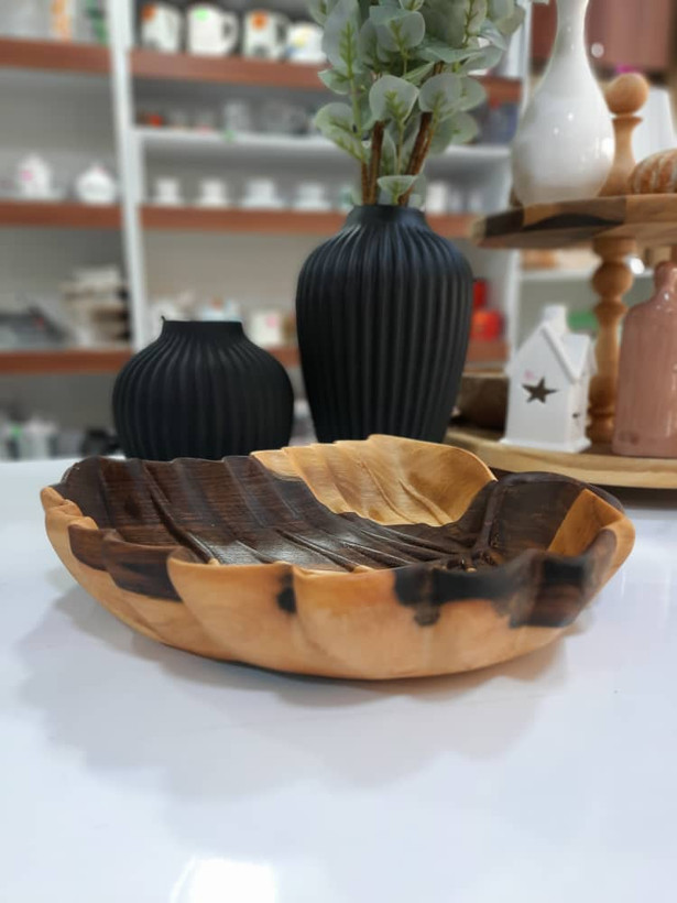 اردو طرح برگ توت 3 بعدی چوب گردو