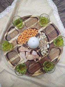 سینی سرو چرخشی به همراه 6 شات
