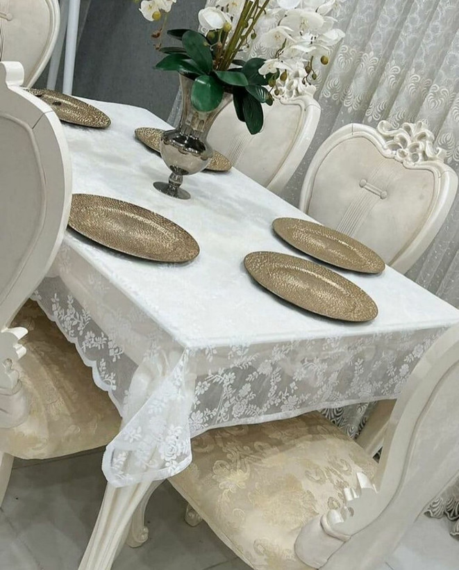 رومیزی تور دانتل150*250 8 نفره