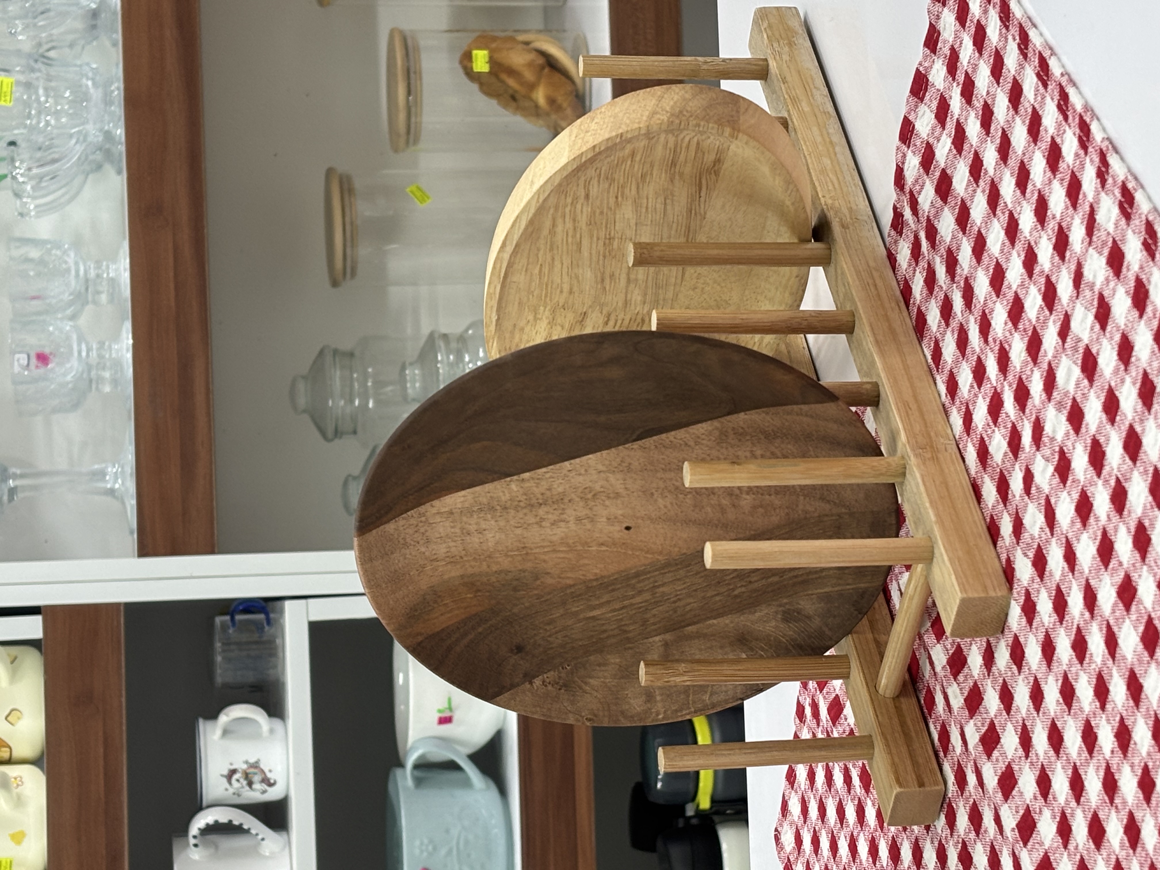 تصویر استند بشقاب و سینی بامبو 