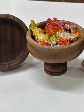 پیاله پایه دار چوب گردو