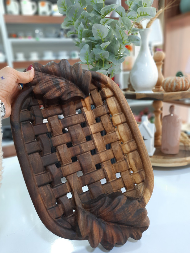 میوه خوری طرح بافت چوب گردو