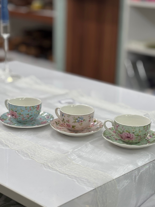 قهوه خوری گلدار پرسلین