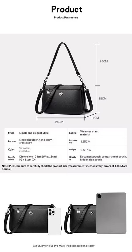 کیف چرم زنانه 2 بند