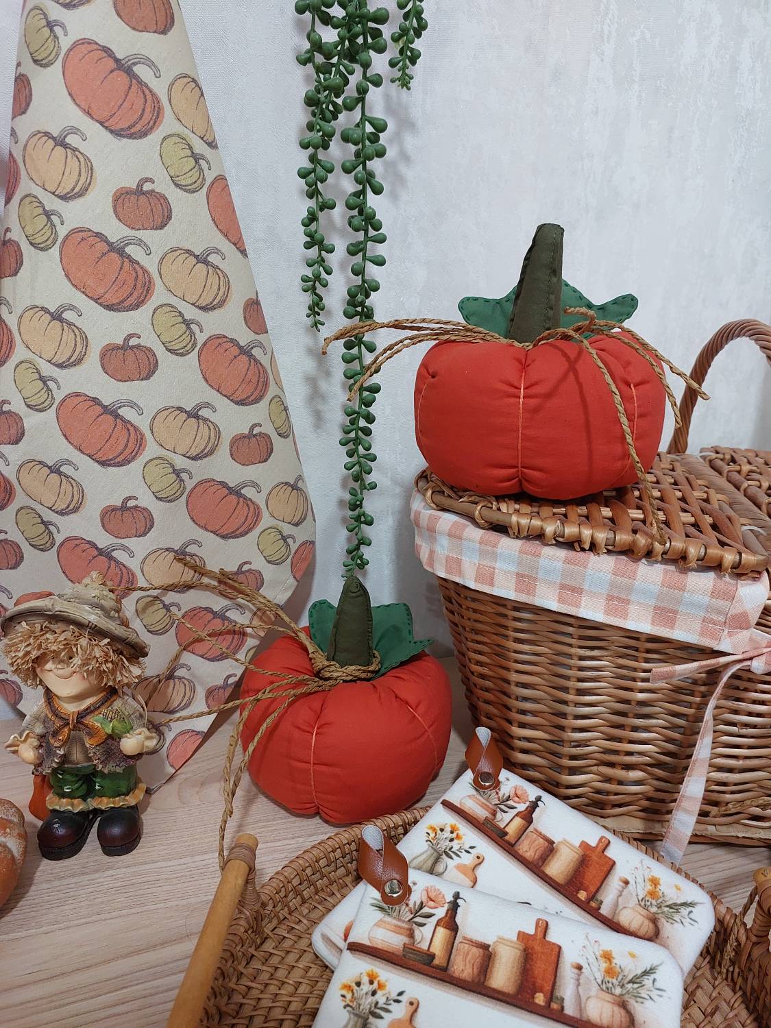 کدو تزیینی پارچه ای